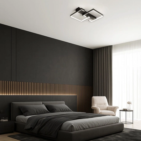 Lampa Sufitowa LED Wisząca nowoczesna żyrandol plafon 50W CCT Remote pilot LX960