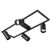 LAMPA SUFITOWA 4xGU10 czarna regulowana SPOT oprawa halogenowa natynkowa OPN-009 4x GU10 BLACK