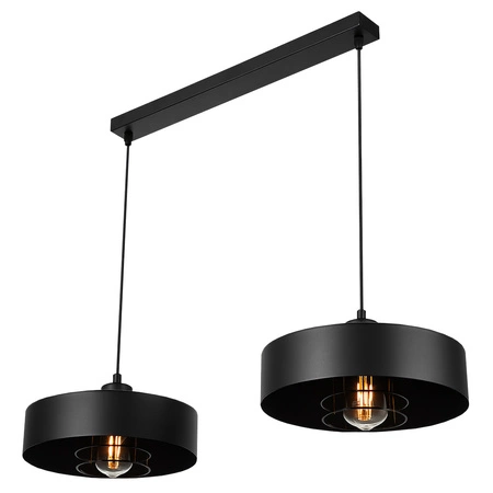 Lampa Wisząca LX- 1105 Czarna 2x E27 LEDLUX