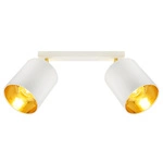 Lampa Sufitowa LX- 1385 Biała + Złoto 2x E27 LEDLUX