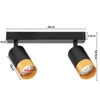 Oprawa Sufitowa Natynkowa Reflektor Listwa LX- 8370-2 Czarny + Miedzianozłoty GU10 LEDLUX