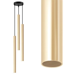 Lampa Sufitowa wisząca LED Tuba ZŁOTA nowoczesna 3xG9 LX-1161 LEDLUX