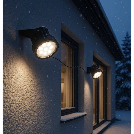 2x Reflektor Ogrodowy LED Wbijany SOLARNY Szpikulec Lampa Solarna IP44 LSOL-045