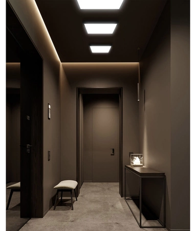 Panel LED natynkowy 36W NW czarny 40x40cm Plafon lampa sufitowa kwadrat LEDLUX