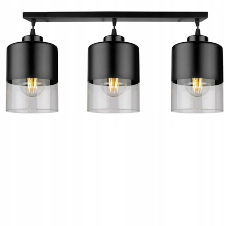 Lampa Wisząca LX- 1269 Czarna 3x E27 LEDLUX