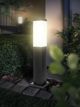 Lampa Ogrodowa Stojąca Słupek E27 LX- 810 Czarna 65cm LEDLUX