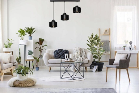 Lampa Wisząca LX- 1035 Czarna 3x E27 LEDLUX