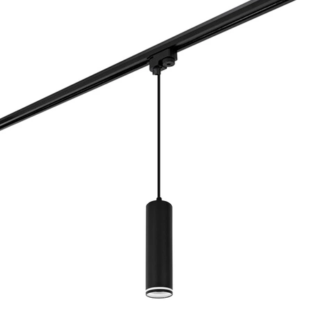 Reflektor Szynowy Lampa Tuba Oprawa Na Żarówkę LX-8473 GU10 Czarny + Pasek LEDLUX