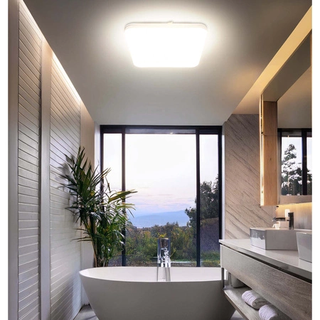 Plafon LED Lampa Sufitowa Natynkowa 24W 2400lm ciepła neutralna Zimna Pilot LX-915 LEDLUX