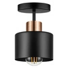 Lampa Sufitowa LX- 1038 Czarna + Miedź 1x E27 LEDLUX