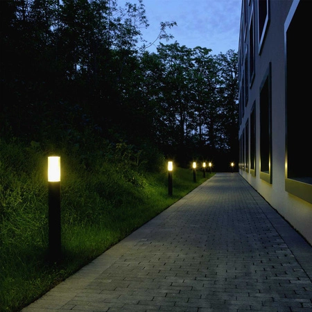 Lampa Ogrodowa Stojąca Słupek E27 LX- 710 Czarna 90cm LEDLUX