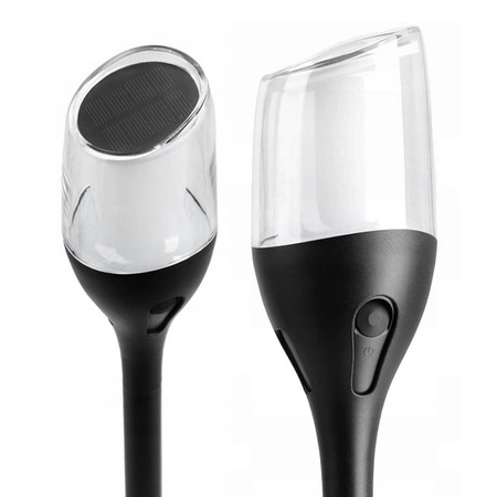 Lampa solarna LED LATARNIA POCHODNIA WBIJANA płomień Słupek Premium LSOL-026 LEDLUX