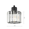 Lampa Wiszaca LX- 1339 Czarna 3x E27 LEDLUX