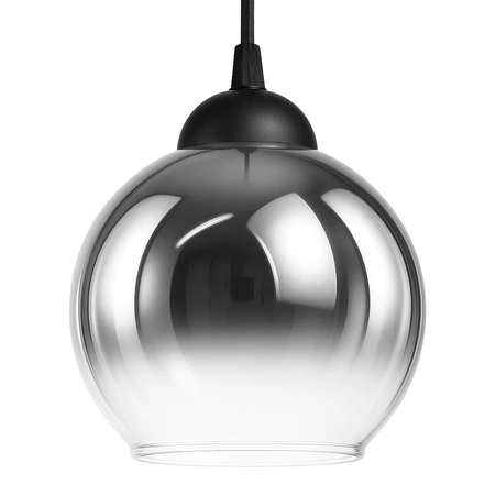 Lampa sufitowa wisząca LED szklana kula dymione szkło E27 GLAMOUR LX1328