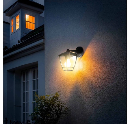 Kinkiet Ogrodowy Lampa Elewacyjna Zewnętrzna Latarnia LX- 9119 Czarny LEDLUX