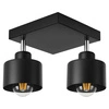 Lampa Sufitowa LX-1130 Czarna 2x E27 LEDLUX