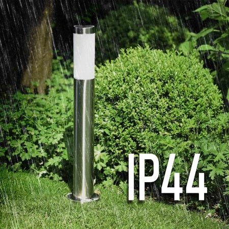 Lampa Ogrodowa Stojąca Słupek E27 LX - 710 Inox 90cm LEDLUX