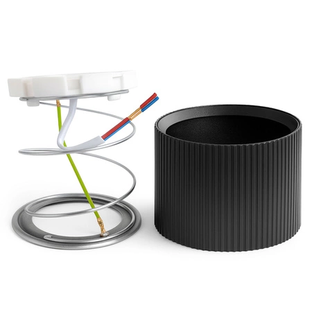 OPRAWA NATYNKOWA Sufitowa HALOGENOWA TUBA LED GX53 Walec SPOT Nowoczesna OPN-013 BLACK