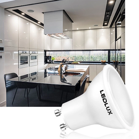 Żarówka LED GU10 5,5W = 50W 500lm 4000K biała neutralna LEDLUX
