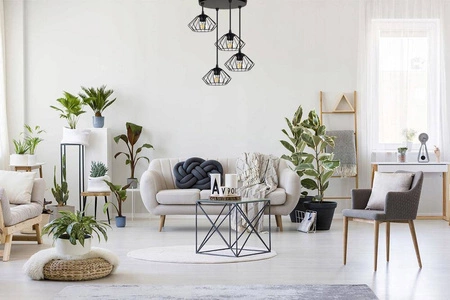 Lampa Wisząca LX- 1056 Czarna 4x E27 LEDLUX