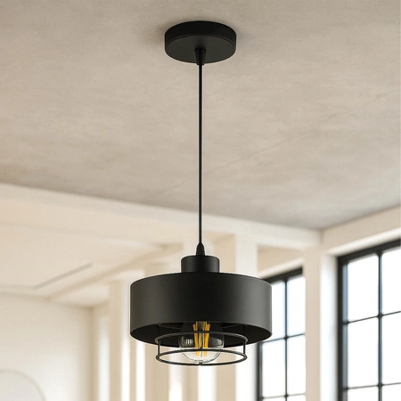 Lampa Wisząca LX- 1187 Czarna 1x E27 LEDLUX