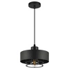 Lampa Wisząca LX- 1187 Czarna 1x E27 LEDLUX