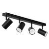 LAMPA SUFITOWA 4xGU10 czarna regulowana SPOT oprawa halogenowa natynkowa OPN-004 4x GU10 BLACK