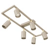 Lampa Sufitowa Plafon Ramka Kaszmir Ecru Beżowa 6x GU10 do Pokoju Sypialni OPN-010  6x GU10 BEIGE