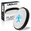 Lampa Plafon Okrągła z Czujnikiem Ruchu 2x E27 LX-924 BLACK LEDLUX