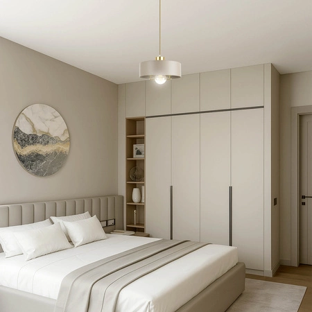 Lampa Wisząca Sufitowa Plafon Żyrandol Beżowa Ecru Kaszmir Loft Edison LX1187