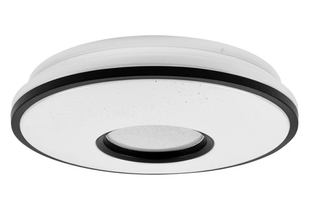 Lampa Sufitowa Panel LED PLAFON 24W CCT ściemniacz + pilot biała ciepła zimna neutralna LX- 910 Czarna LEDLUX