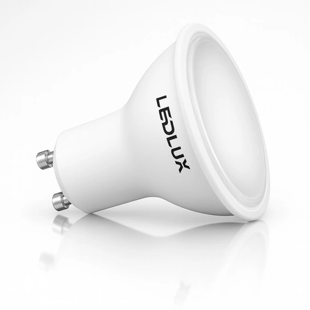 Zestaw 6x Oprawa Halogenowa Hermetyczna D-06 BLACK + 6x Żarówka GU10 12W biała ciepła LEDLUX