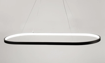 Lampa Sufitowa Wisząca LED Owalna LX- 928 39W Czarna biała neutralna LEDLUX