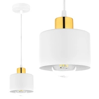 Lampa LX1037 WHITE + GOLD 1x E27
