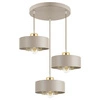 Lampa Wisząca Sufitowa Plafon Żyrandol Beżowa Ecru Kaszmir Loft Edison LX1185