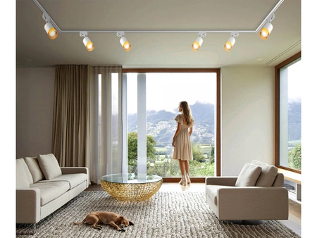 Szynoprzewód Zestaw Szyna 1m + 3x Lampa GU10 Złota Miedziana LED PREMIUM