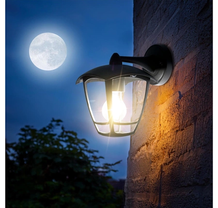 Kinkiet Ogrodowy Lampa Elewacyjna Zewnętrzna Latarnia LX- 9119 Czarny LEDLUX