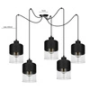 Lampa Wisząca LX- 1271 Czarna 5x E27 LEDLUX