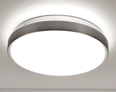 Plafon Lampa Sufitowa LX- 923 Biała- Srebrna 2x E27 LEDLUX