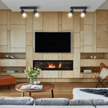 Oprawa Sufitowa Natynkowa Reflektor Listwa LX- 8370-2 Czarny + Miedzianozłoty GU10 LEDLUX