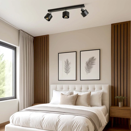 Lampa Sufitowa LX- 1031 Czarna 3x E27 LEDLUX