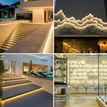 Taśma LED NEON 8W/m Biała Zimna 1m LEDLUX