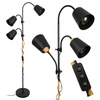 LAMPA Podlogowa E27 LPD-006 BLACK