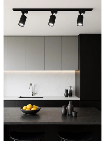 Zestaw Szynoprzewód Szyna 2m + 3x reflektor 2x lampa wisząca Gu10 LEDLUX