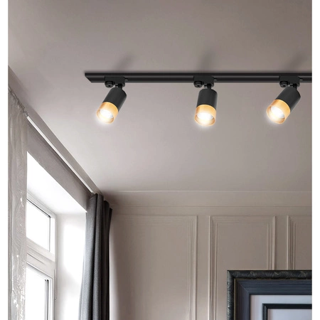 Szynoprzewód Zestaw Szyna 1m + 4x Lampa GU10 Złota Miedziana LEDLUX