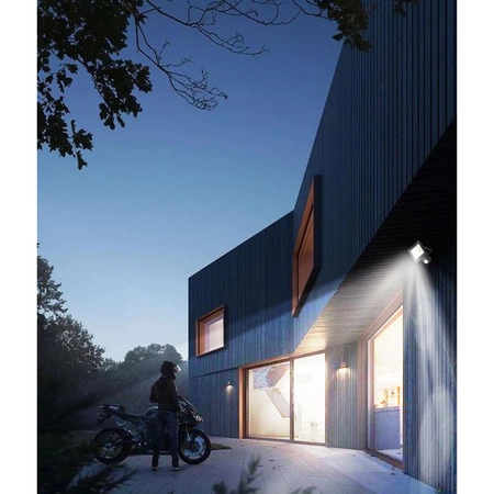 Lampa Naświetlacz LED 30W Z CZUJNIK RUCHU PREMIUM biały zimny LEDLUX