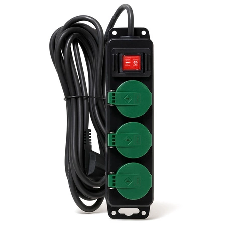 Przedłużacz Listwa Zasilająca Sieciowa Budowlany 5m 3 Gniazda 230V IP44