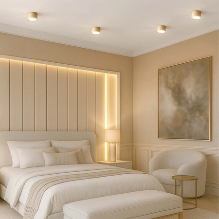 OPRAWA NATYNKOWA Sufitowa HALOGENOWA TUBA LED GX53 Walec SPOT Nowoczesna OPN-013 GOLD