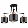 Lampa Sufitowa LX- 1036 Czarna + Miedź 3x E27 LEDLUX