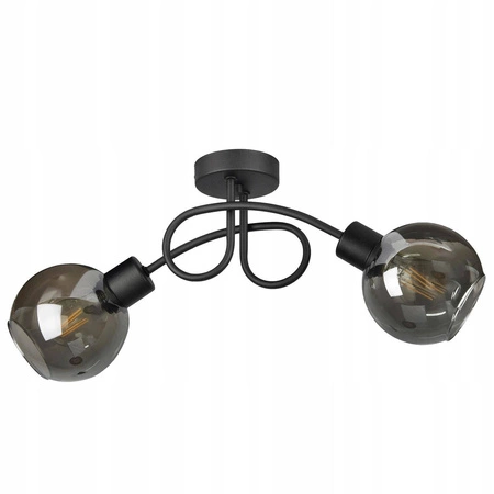 Lampa Sufitowa LX- 1205 Czarna 2x E27 LEDLUX